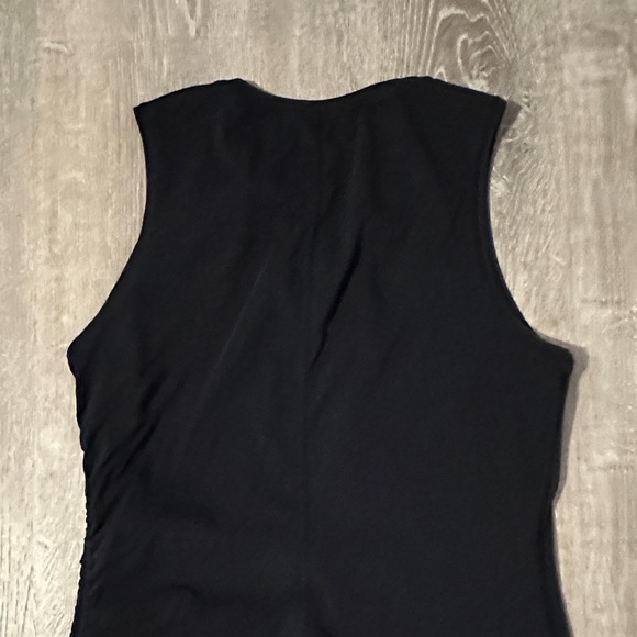 Lululemon 6 Cinch It Pima‎ Cotton Black Casual Stretchy Sleeveless Women’s Dress - Picture 5 of 9